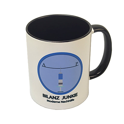 BILANZ JUNKIE Tasse (Altes Logo)